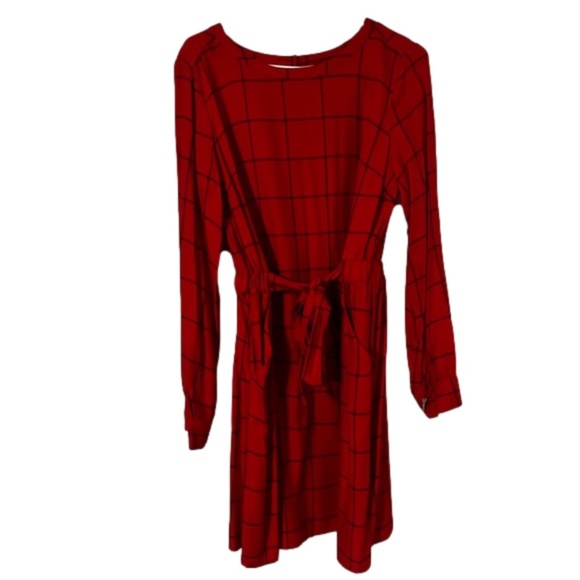 a new day Dresses & Skirts - Plaid Red and Black Dress with Pockets